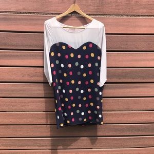 Everly dress with polka dots